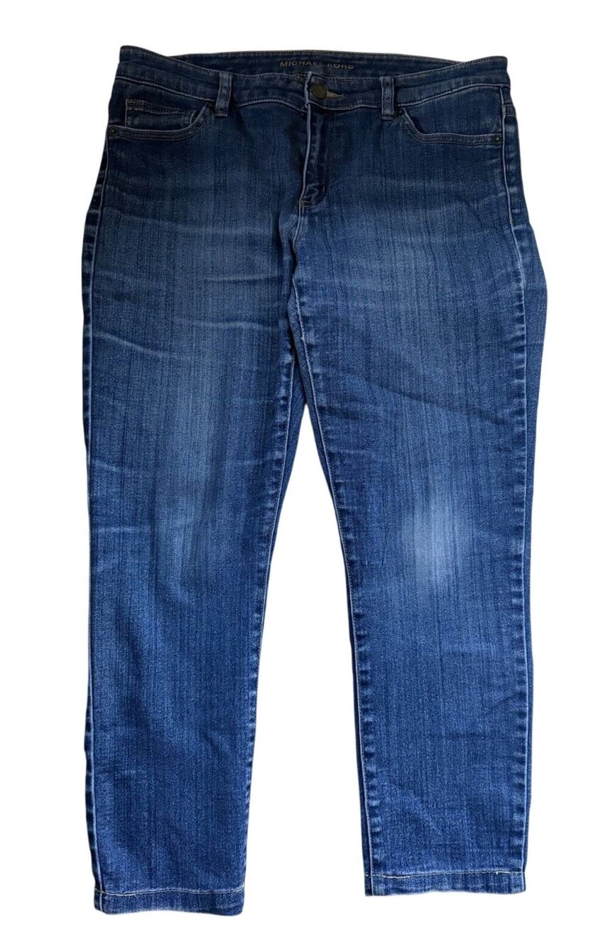 Michael Kors Blue Stretch Ankle Jeans Size 10